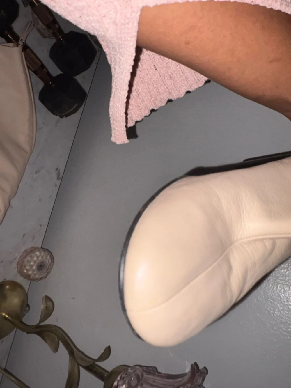 Phillip Lim Cream Knee High Leather Boots | Minimalist Luxury | Size